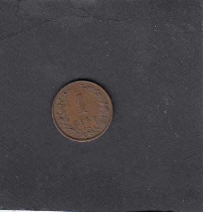 Beschrijving: 1 Cent WILLEM III